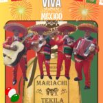 פוסטר Viva Mexico - מריאצ'י עם כלי נגינה מסורתיים